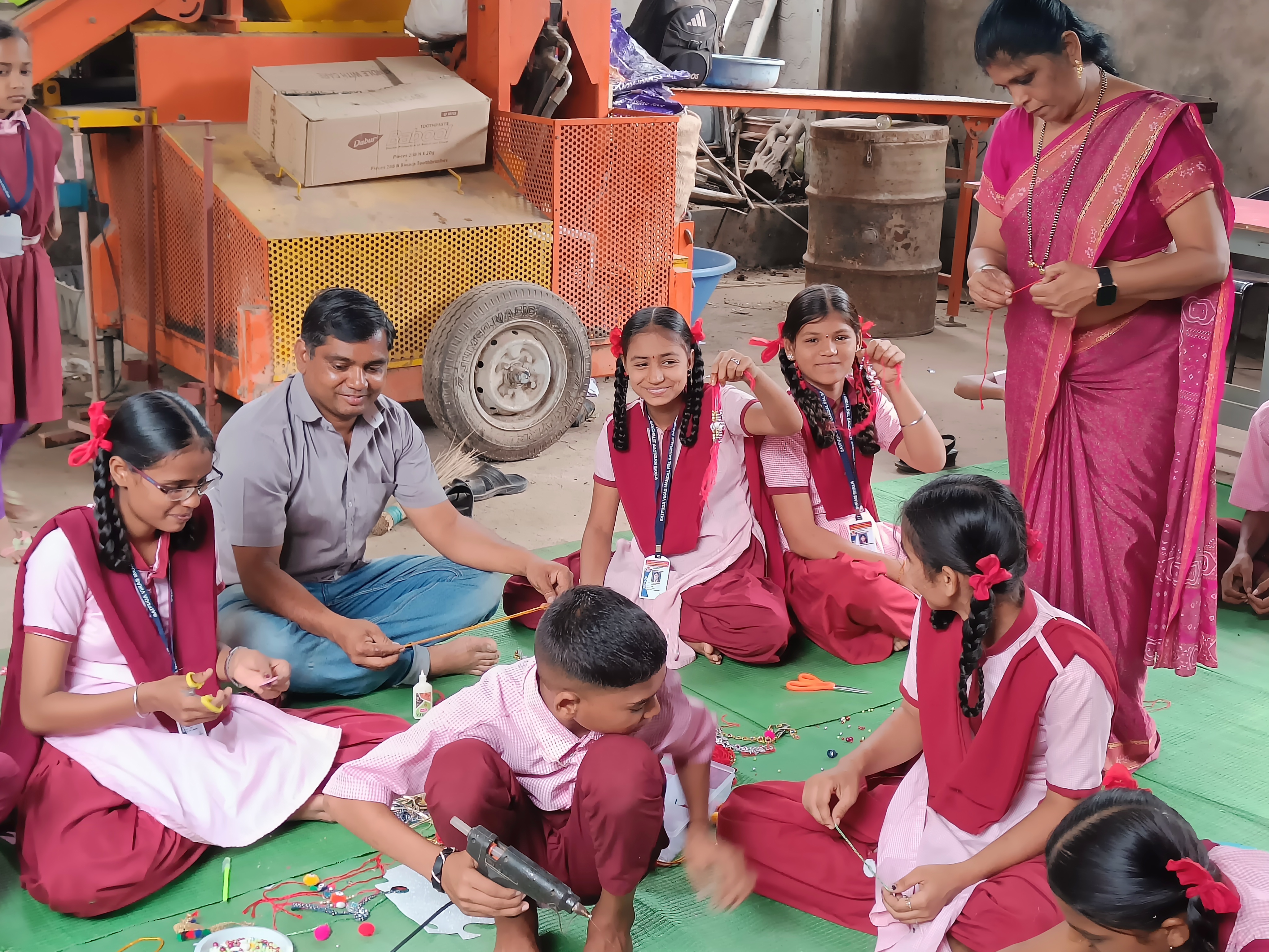 Making rakhi