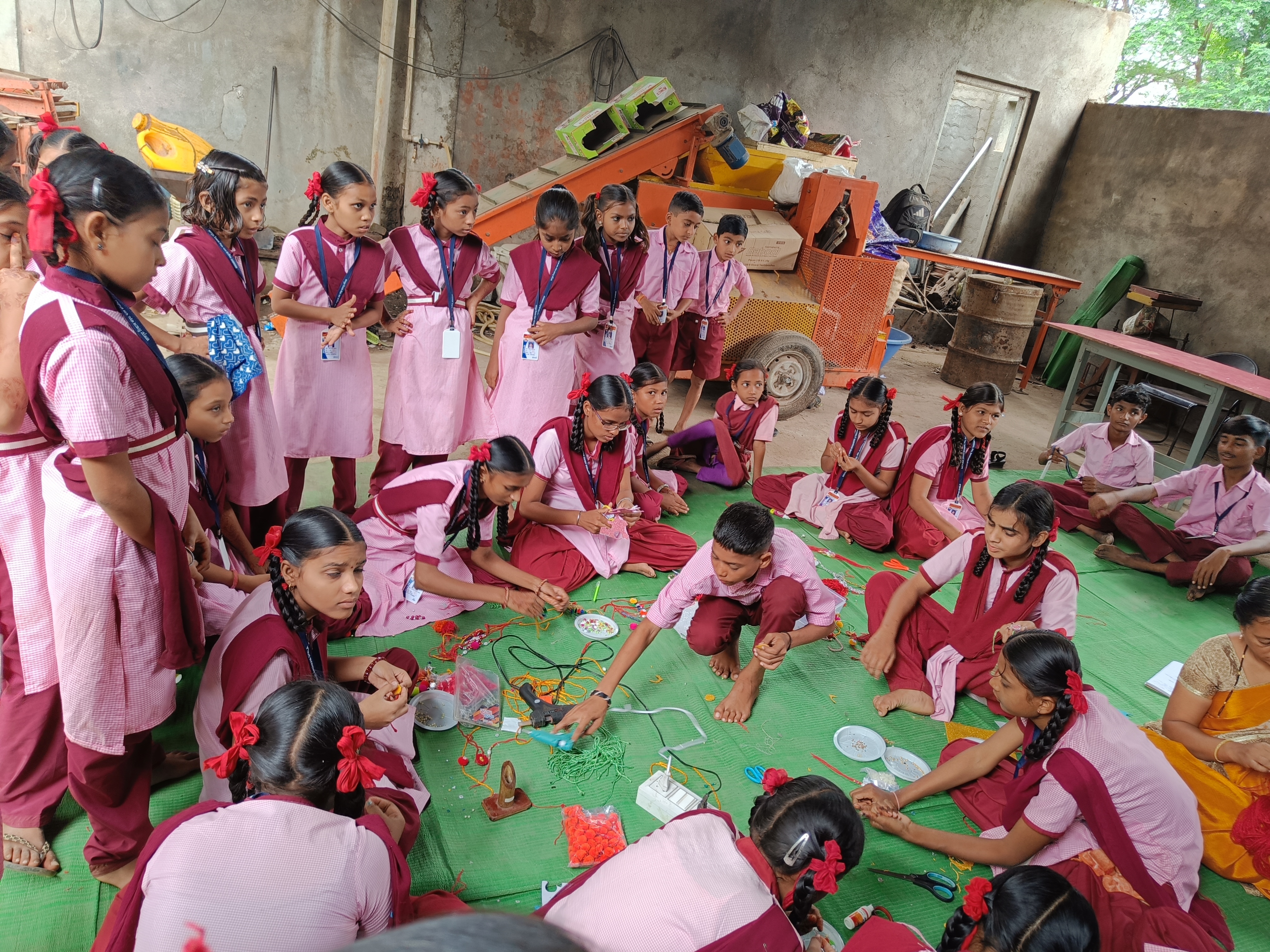 Making rakhi