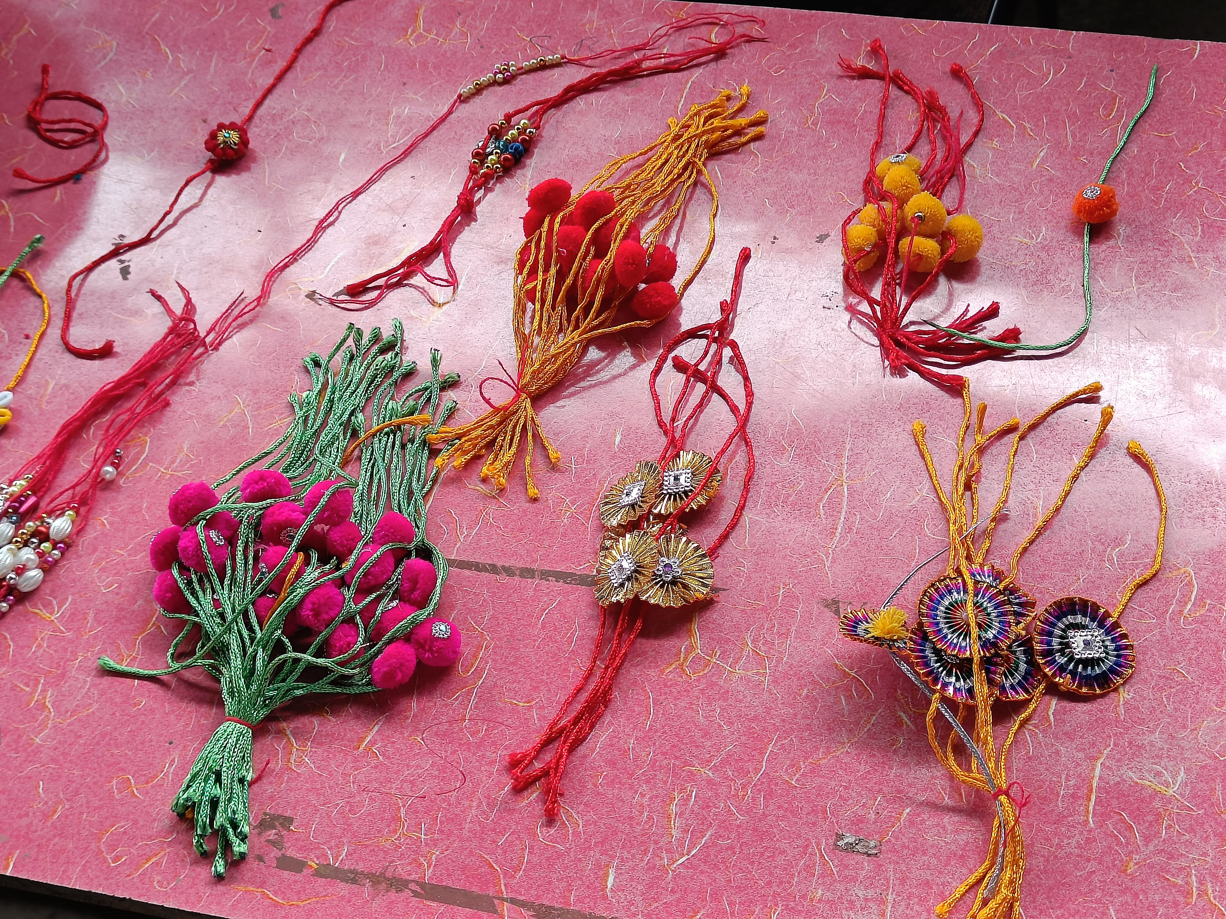 Making rakhi